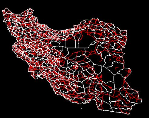 نقشه اتوکدی ایران